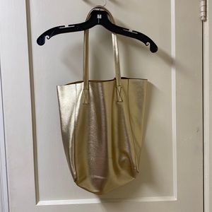 Gold tote bag from j crew